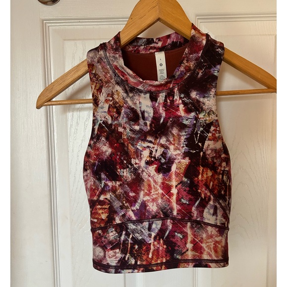 lululemon athletica everlux & mesh cropped top - Picture 1 of 6